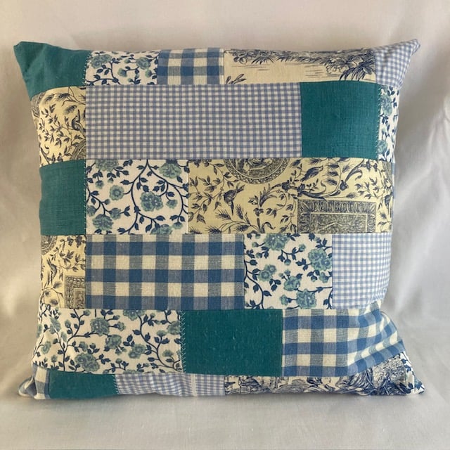  Patchwork reversible Cushion.