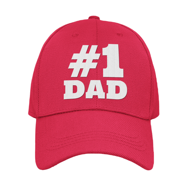 Dad Fathers day Cap present  Hashtag Number One DAD Cap