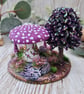 Miniature Mushroom Fairy House - Purple - Image 5
