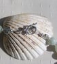 Green Sea Sediment Jasper, Peridot & Green Jade Gemstone Beaded Necklace - Image 7