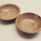 English Ash Wooden Bowls - Set of 2 (Bundle 7)