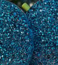 GLITTER CIRCLE EARRINGS giant art deco statement cool disco gift for her - Image 6