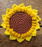 Sunflower coaster set of two, Sunflower decor, Sunflower gift, Birthday gift - Image 5