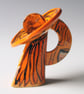 Table Manners Small Sculpture: Bright Orange