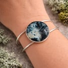 Abstract Lichen Cyanotype Bracelet