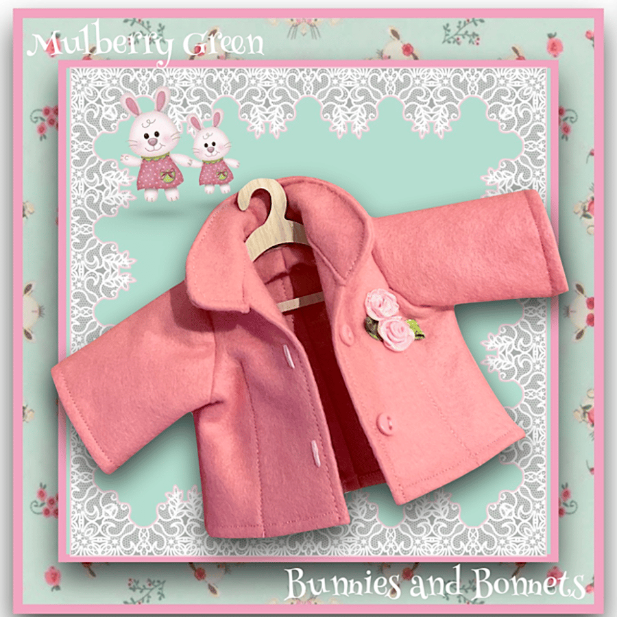 Rose Pink Tailored Jacket decorated with Roses