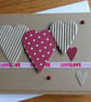 Kraft Hearts Card - Anniversary, Valentine's Day - Image 1