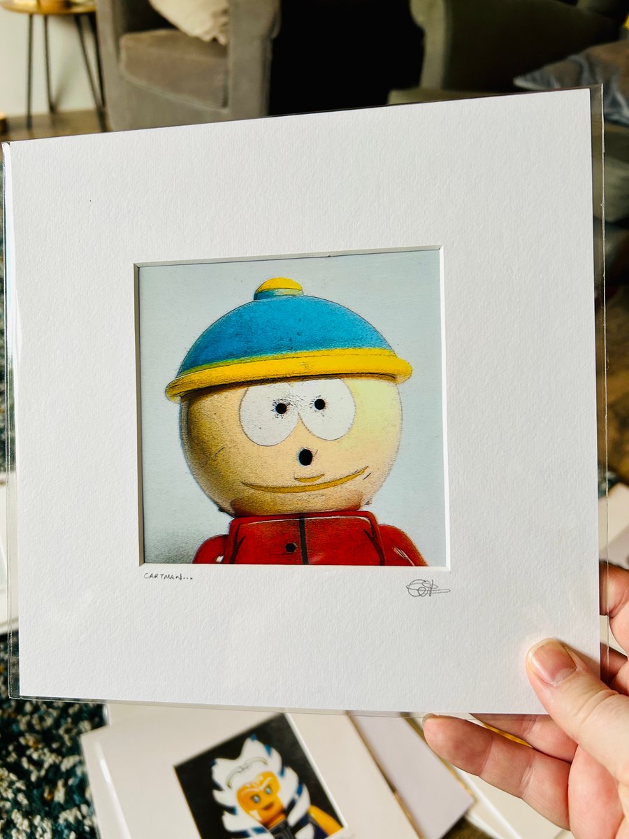 CARTMAN - South Park - Mounted minifigure photo print 