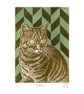 Tabitha two-colour linocut print - Image 1