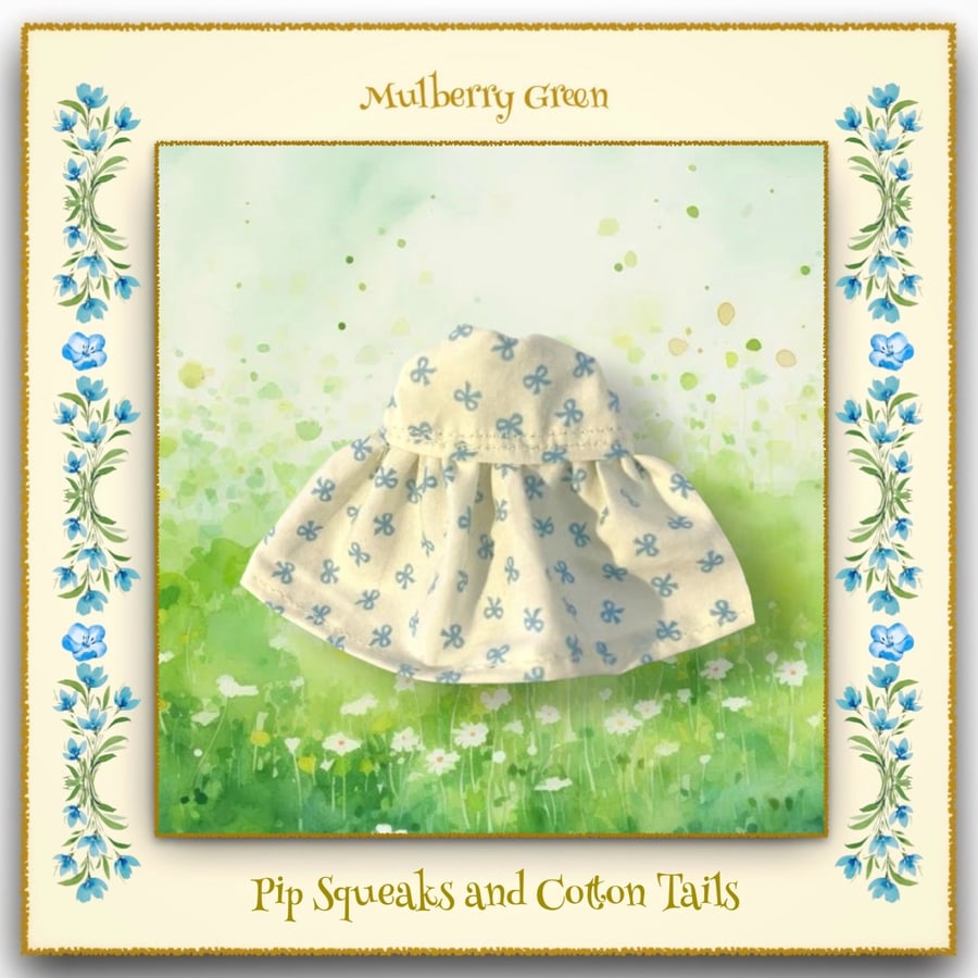 Pip Squeaks and Cotton Tails Blue Bows Dress
