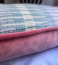 Rosanna cushion: Pastel Pink. Handwoven in Wales - Image 6