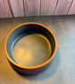 Handcrafted Jesmonite Bowl – Charcoal & Terracotta Edge - Image 3