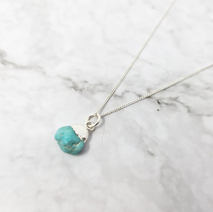 Turquoise deals birthstone necklaces