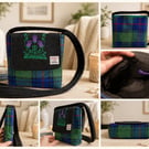 Harris Tweed Tartan Crossbody Bag with Thistle