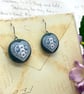 Summer Seconds - Scandi love Hearts fabric button dangle earrings - Image 8