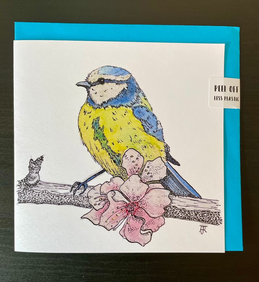 Blue Tit Greetings Card