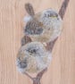 Original Wren Painting on Reclaimed Wood