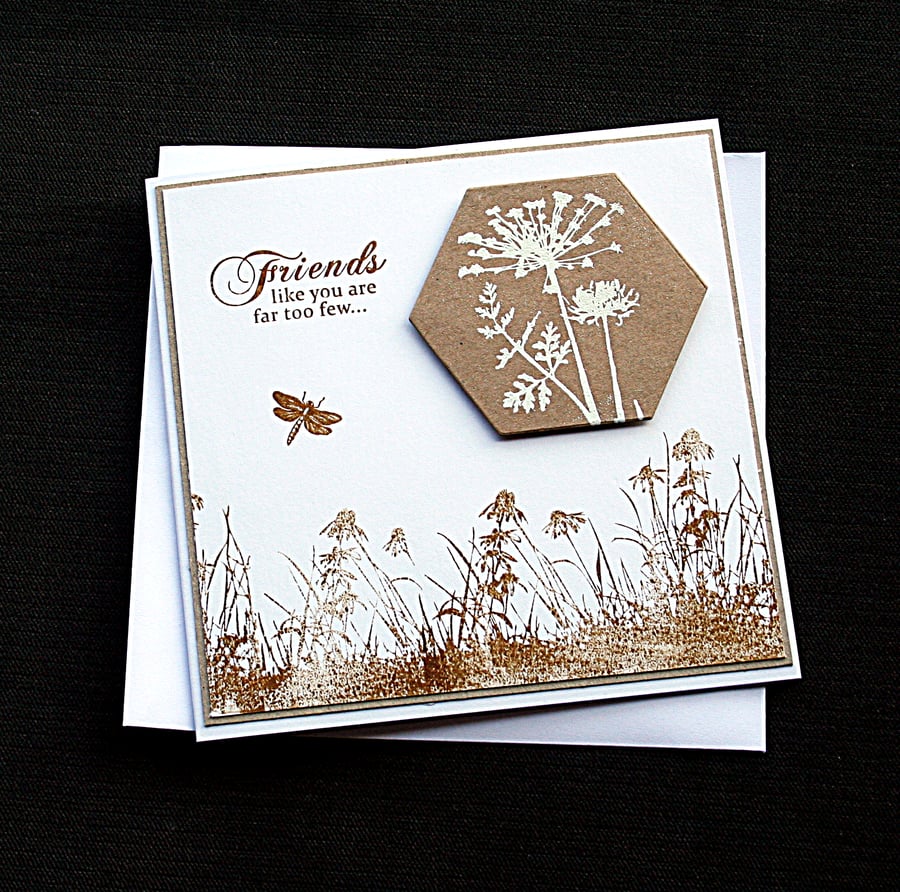 Friends Like You... - Handcrafted (blank) Card - dr18-0010