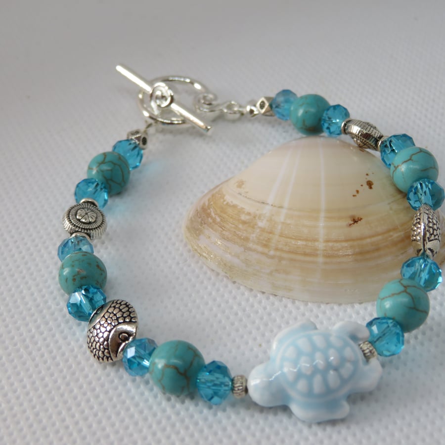 Turquoise Turtle Bracelet