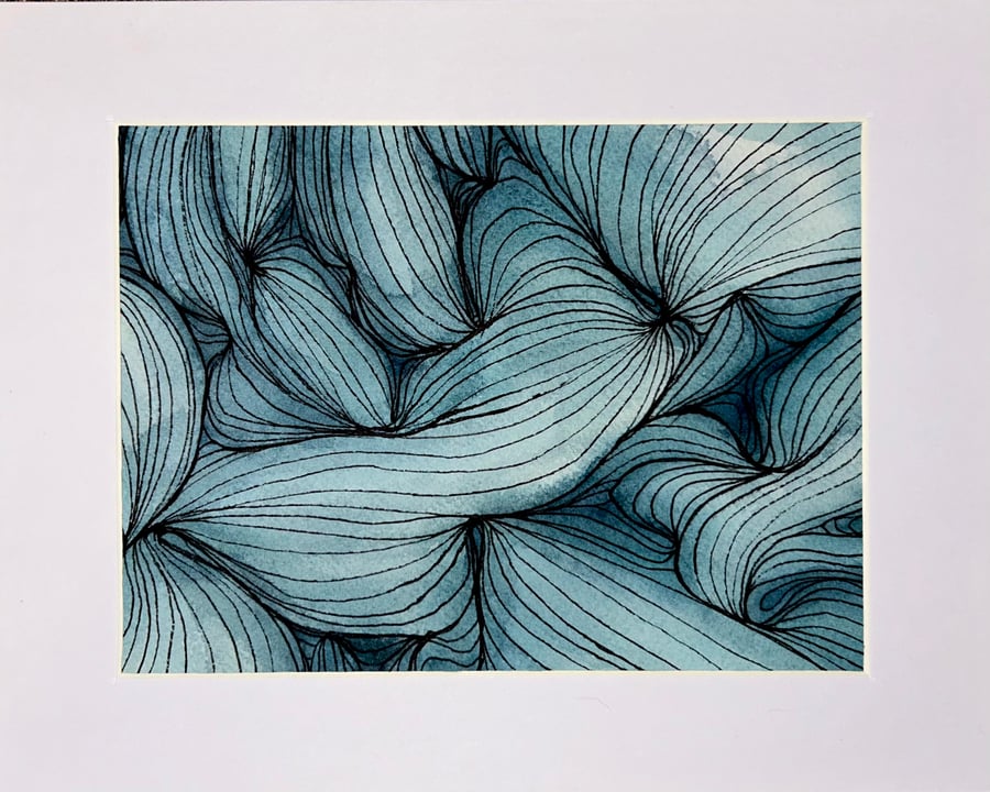 Ocean Lines — Original Watercolour