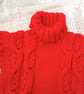 Girl's Knitted Chunky Cabled Short Sleeved Jumper, Gift Ideas for Children - Image 3