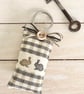 EASTER BUNNY KEY RING - gingham - Image 2
