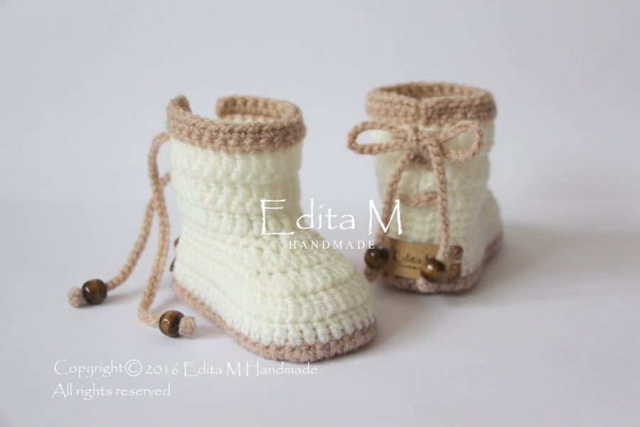 Unisex baby booties, baby shoes, FREE SHIPPING, baby booties, gift 