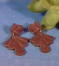 Textured Fan Statement Earrings - Image 6