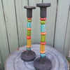 Pair of Ceramic Candlesticks SALE