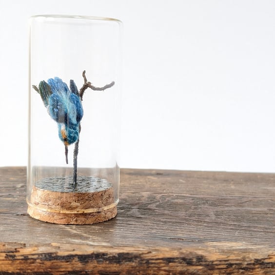 Tiny Kingfisher in a jar