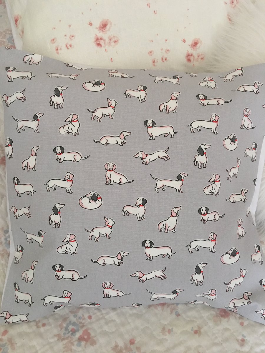 Cath Kidston mono dogs cotton Fabric Cushion Cover 