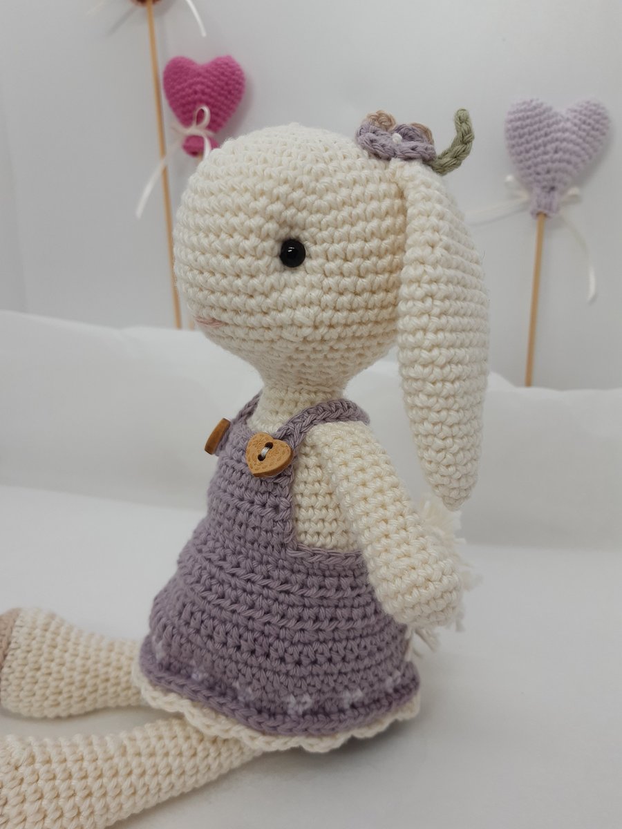 crochet cotton love bunny