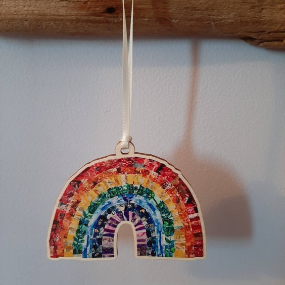 Rainbow Wooden Decoration