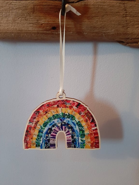 Rainbow Wooden Decoration