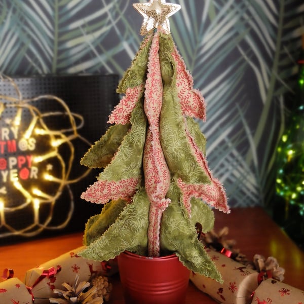 Fabric Christmas Tree Table Decoration