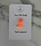 Handmade Dino Buddy neon pin badge - Gift for yourself or a loved one