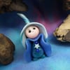 Tiny Gnome Maiden Shooting Star 'Stella' 1.5" OOAK Sculpt by Ann Galvin