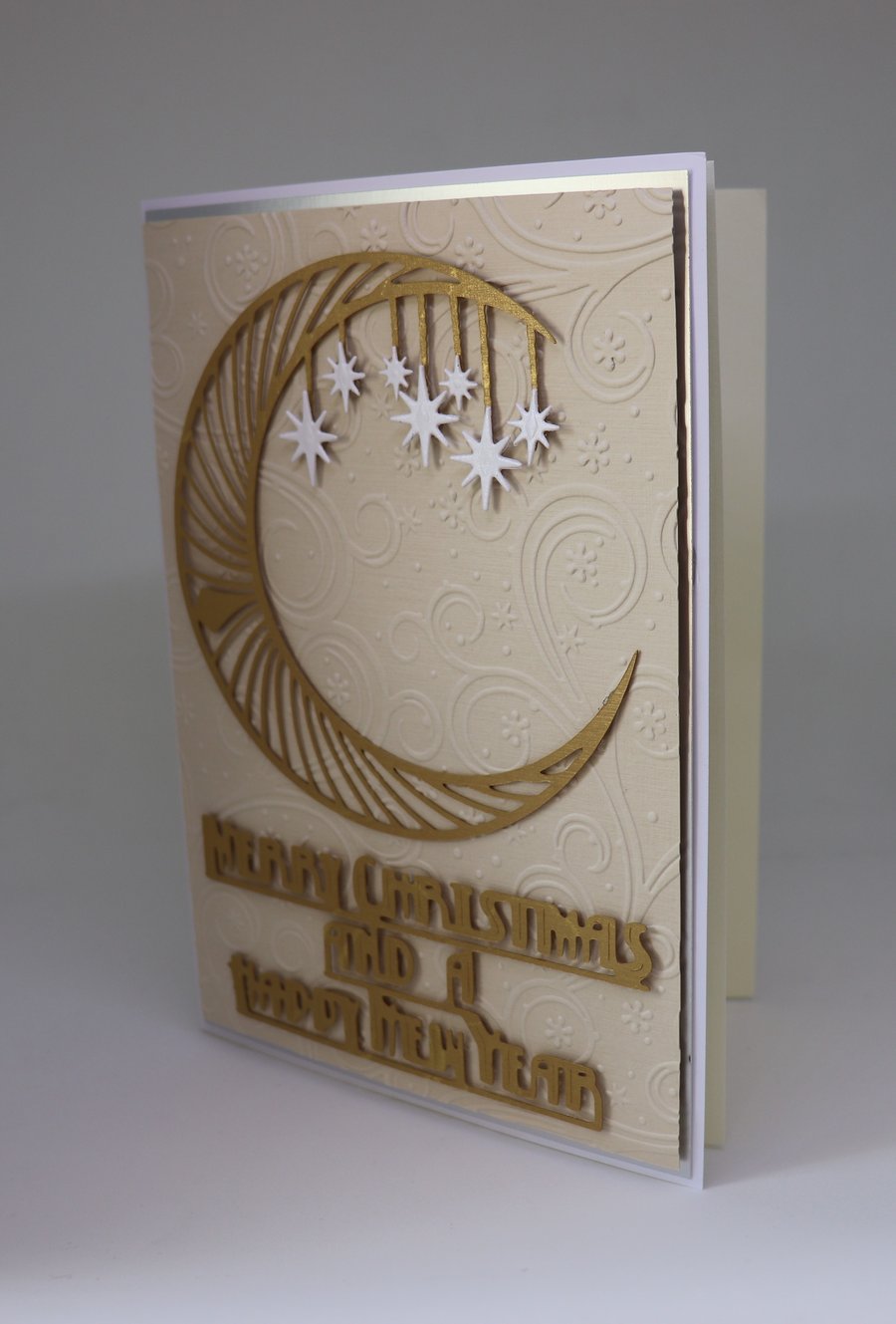 Art Deco, Moon and Stars Christmas.