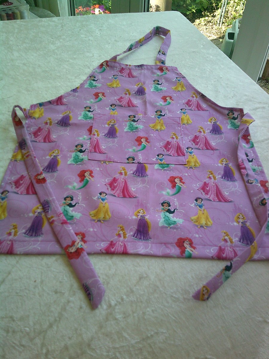 Princess on Pink Child's Apron