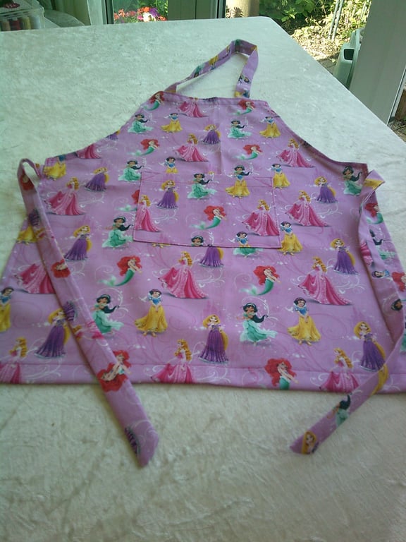 Princess on Pink Child's Apron