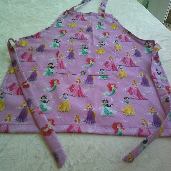 Princess on Pink Child's Apron