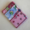 Card holder - bright pink with free pink heart gift tag