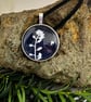 Forget Me Not Cyanotype Pendant Necklace no6