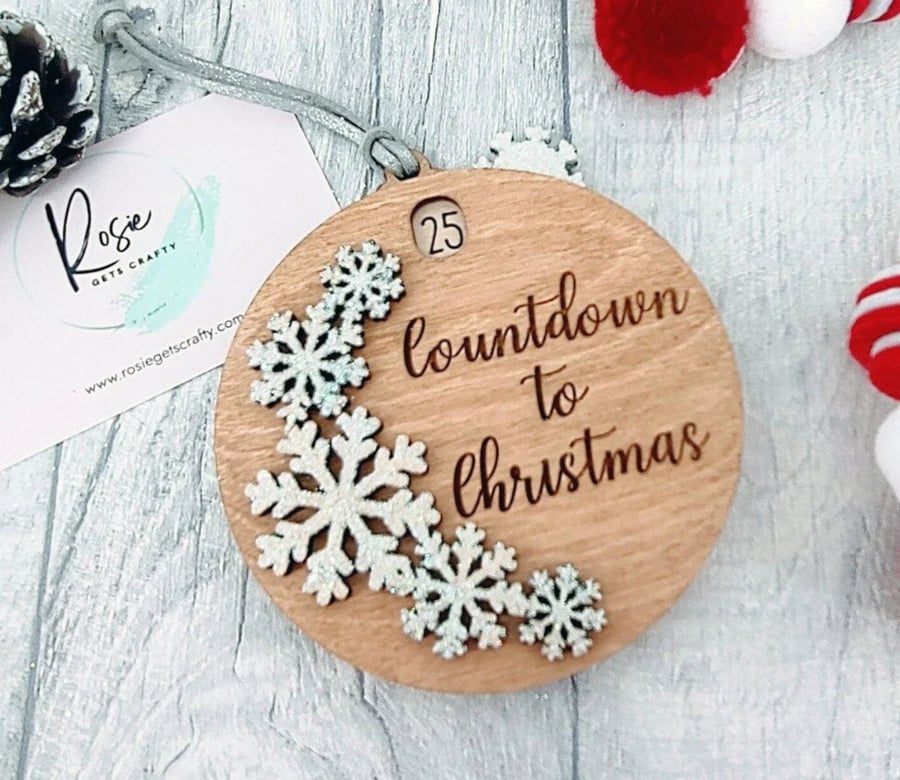 Countdown to Christmas Snowflake Ornament (RGC0010)