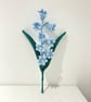 Crochet Bluebell Bouquet - Handmade Forever Flowers - Image 5