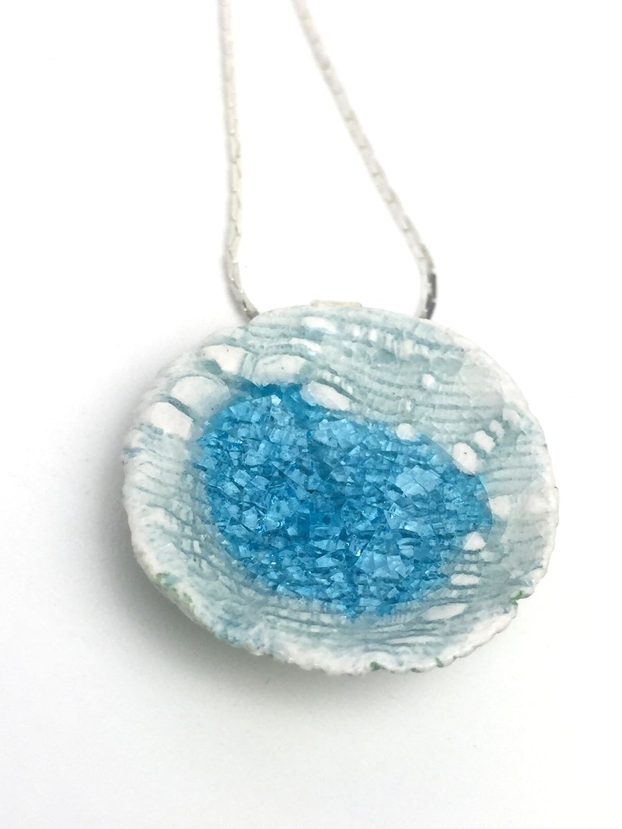Sky Blue Ceramic Necklace