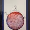 Rocket on a far planet - A5 card
