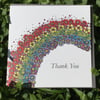 Rainbow Thank you Greeting card 