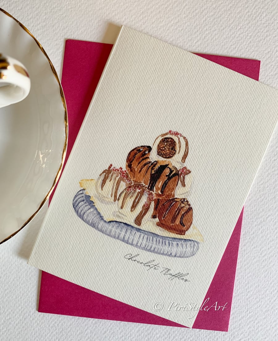 Chocolate Truffles - Blank Card
