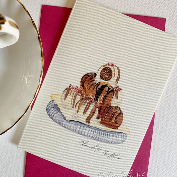 Chocolate Truffles - Blank Card